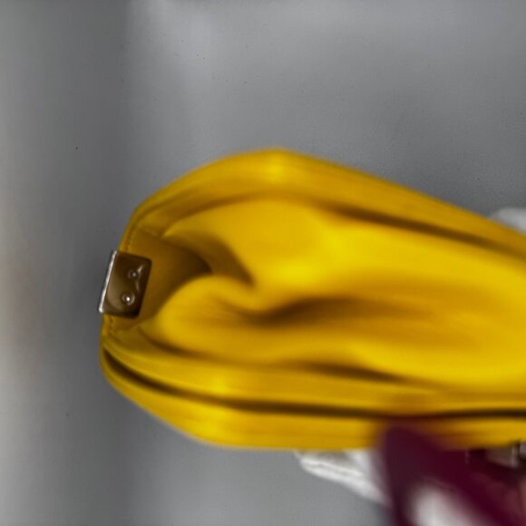 Chanel Yellow Tweed & Leather Chevron Shoulder Bag with COA - Picture 16 of 16